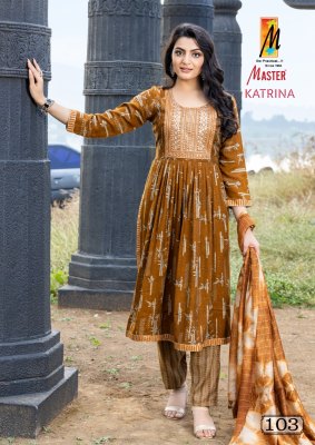 Master present katrina capsul print designer readymade  kurti panyt and dupatta catalog readymade suit catalogs