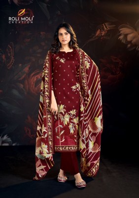 Mayra by Roli moli creation Pashmina designer unstitched suit collection readymade suit catalogs