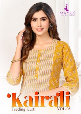 Mayra by karali vol 8 pure reyon printed feeding kurti catalogue at low rate  Mayra Kurtis