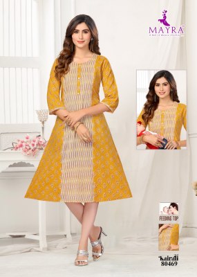 Mayra by karali vol 8 pure reyon printed feeding kurti catalogue at low rate  kurtis catalogs