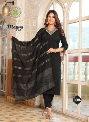 Mayra vol 1 by Passion tree Streight kurti wpth pant and dupatta catalogue at wholesale rate readymade suit catalogs