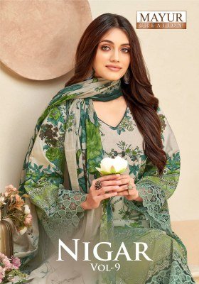 Mayur Creation Nigar Vol 9 Karachi Style Cotton Dress Material Ethnic Printed Fabric Bulk Wholesale wholesale catalogs