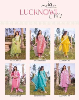 Mayur Lucknowi vol 4 Designer  Festive Collection Readymade Suits Wholesale catalogue  kurtis catalogs