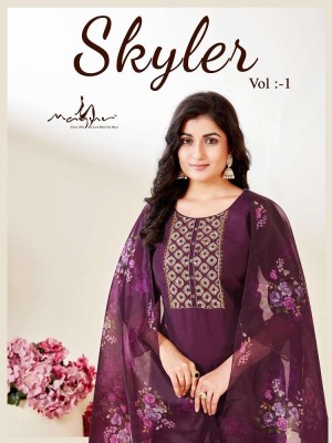 Mayur Skyler Vol 1 Kurti Pant With Organza Dupatta set Kurti  catalogue  Mayur Kurti