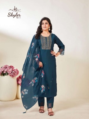 Mayur Skyler Vol 1 Kurti Pant With Organza Dupatta set Kurti  catalogue  kurtis catalogs