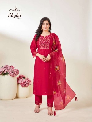 Mayur Skyler Vol 1 Kurti Pant With Organza Dupatta set Kurti  catalogue  kurtis catalogs