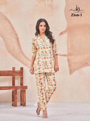 Mayur by Zion heavy pure cotton printed cordset catalogue at low rate Size wise Combo Set