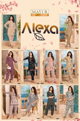 Mayur creation new launch alexa vol 1  pure cotton cord set Kurti with pants set collection  kurtis catalogs