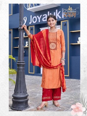 Mayur new rasam premium rayon designer Kurti with palazzo and dupatta set catalogue wholesale  Mayur Kurti