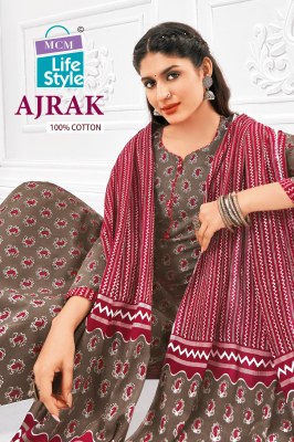 Mcm Lifestyle Ajrak Vol 1 Readymade Ajrak Suits Wholesale  Mcm life style 