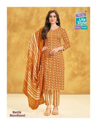 Mcm life style batik bandhani special cambric cotton ready made salwar kameez catalogue wholesale  kurtis catalogs