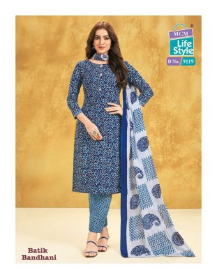 Mcm life style batik bandhani special cambric cotton ready made salwar kameez catalogue wholesale  kurtis catalogs