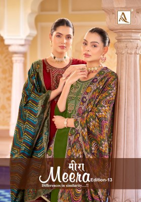 Meera 13 by Alok suit pure jam cotton embroidered dress material catalogue at amaviexpo Alok Suit