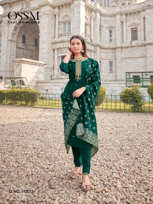 Meera by Ossm Heavy Embroidery dolla Silk kurti pant with dupatta collection at low rate readymade suit catalogs