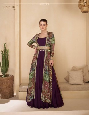 Meera by Sayuri designer Georgette han embellished work designer indo western collection Womens