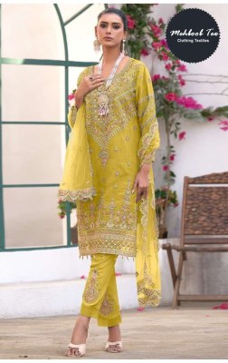 Mehboob tex by Design No 1332 fancy hand work Pakistani suit catalogue  Mehbbob Tex 