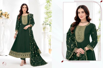 Meher by K F Anarkali Embroidered Handwork Readymade kurti pant and dupatta collection readymade suit catalogs