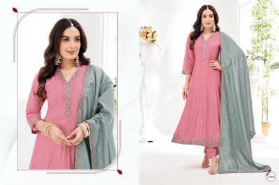 Meher by K F Anarkali Embroidered Handwork Readymade kurti pant and dupatta collection readymade suit catalogs