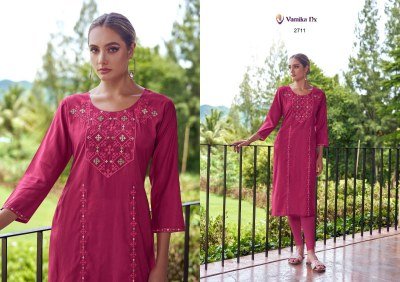 Melody by Vamika nx PV chanderi Fancy Top and bottom catalogue in low rate kurtis catalogs