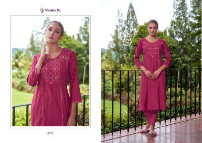 Melody by Vamika nx PV chanderi Fancy Top and bottom catalogue in low rate kurtis catalogs