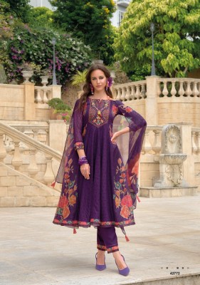 Meraki by Kailee Pure chikankari fancy anarkali suit collection at low price readymade suit catalogs