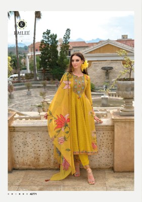 Meraki by Kailee Pure chikankari fancy anarkali suit collection at low price readymade suit catalogs