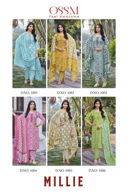 Millie by Ossm Pure Cotton Printed exclusive readymade suit collection with affordable rate readymade suit catalogs