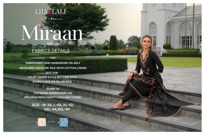 Miraan 3 by Lily and Lali Embroidered Fancy Readymade suit catalogue at affordable rate readymade suit catalogs