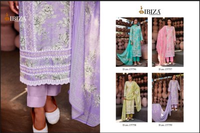 Mirha by IBIZA Pure Muslin Digital Printed Embroidered Dress mterial Collection at low rate dress material catalogs