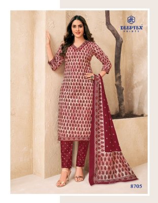 Miss India Vol 87 by Deeptex Pure cotton printed Unstitched dress material catalogue at affordable rate salwar kameez catalogs