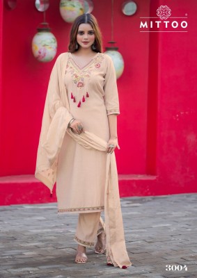 Mittoo Mansa Exclusive Viscose Handwork Kurti with Pant and Muslin Jacquard Dupatta Wholesale kurtis catalogs