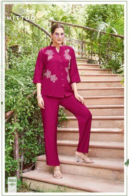 Mittoo Pranjal Viscose Kurti Catalogs Top And Bottom Set Weaving And Handwork Elegance Wholesale kurtis catalogs