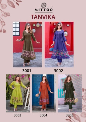 Mittoo Tanvika Reyon Thread And Handwork Kurti Pant Wholesale  kurtis catalogs