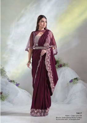 Mohmanthan 24617 Aura by Mahotsav exclusive ready to wear designer saree wholesaler sarees catalogs