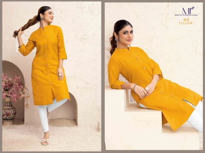 Moksh International Neer Vol 1 Magic Cotton Kurti with Pocket Bulk Wholesale Casual Kurtis India kurtis catalogs