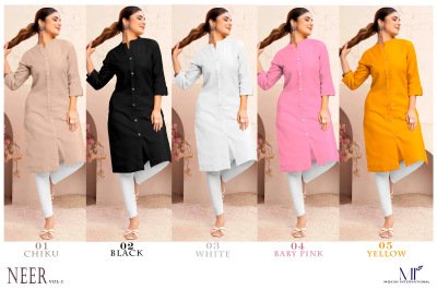 Moksh International Neer Vol 1 Magic Cotton Kurti with Pocket Bulk Wholesale Casual Kurtis India kurtis catalogs