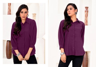 Moksh International by Dreams Shirt vol 2 fancy plain rinkal cotton shirt catalogue at low rate  western wear catalogs