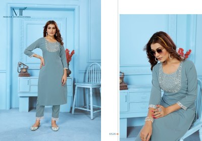 Moksh International by Goldy vol 1 rinkal cotton with embroidered kurti with pant catalogue at wholesale price kurtis catalogs