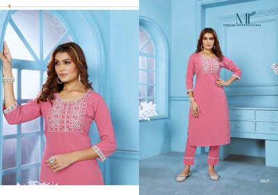 Moksh International by Goldy vol 1 rinkal cotton with embroidered kurti with pant catalogue at wholesale price kurtis catalogs