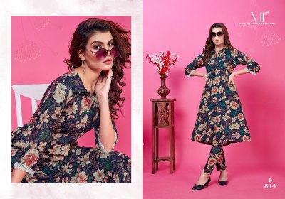 Moksh international by Wow vol 1 Premium Reyon export quality With Pocket kurti with pant catalogue co ord set catalogs