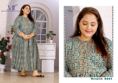 Moksh international by big size vol 1 Premium Riyon export quality Long  kurti catalogue at wholesale price kurtis catalogs