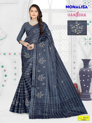 Monalisa Vol 01 by Ganesha Pure Cotton Printed Designer Saree collection at affordable rate  sarees catalogs