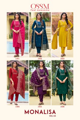 Monalisa vol 4 by Ossm premium embroidered readymade suit catalogue  readymade suit catalogs