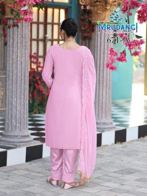 Mrudangi Moon Colours Premium Georgette And Santoon Kurti Catalog Bulk Wholesale Ethnic Wear kurti pant with dupatta Catalogs