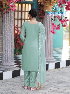 Mrudangi Moon Colours Premium Georgette And Santoon Kurti Catalog Bulk Wholesale Ethnic Wear kurti pant with dupatta Catalogs