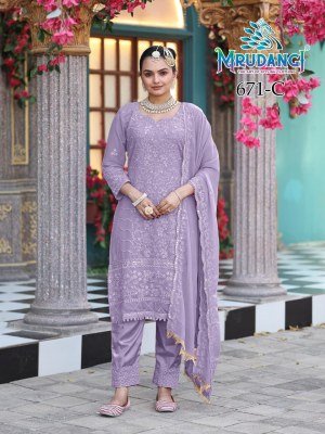 Mrudangi Moon Colours Premium Georgette And Santoon Kurti Catalog Bulk Wholesale Ethnic Wear kurti pant with dupatta Catalogs