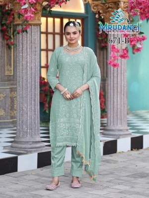 Mrudangi Moon Colours Premium Georgette And Santoon Kurti Catalog Bulk Wholesale Ethnic Wear kurti pant with dupatta Catalogs