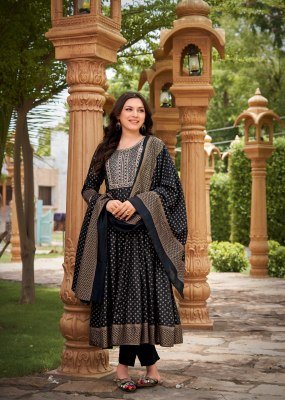 Mukesh Gauri Collection Royal Embroidered Rayon Gown Set with Plazzo And Chanderi Dupatta  wholesale gown catalogs