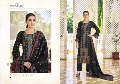 Mumtaz Arts Aisa Pure Viscose Muslin Unstitched Suit Digital  Foil Print with Embroidery  Handwork  Matching Dupatta Wholesale  dress material catalogs
