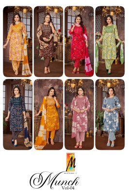 Munch vol 4 by Master Capsule Printed straight top bottom with dupatta set at amaviexpo  readymade suit catalogs